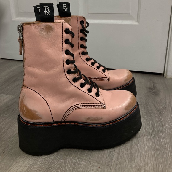 R13 Double Stack Boot - pink. Size 8 IT 38 - Picture 6 of 9